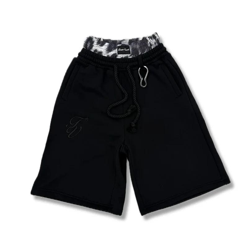 Y2k Retro Fashion Neutral Street Neutral Shorts Shorts Fashion Double Waist Embroidered Casual Sports Pants