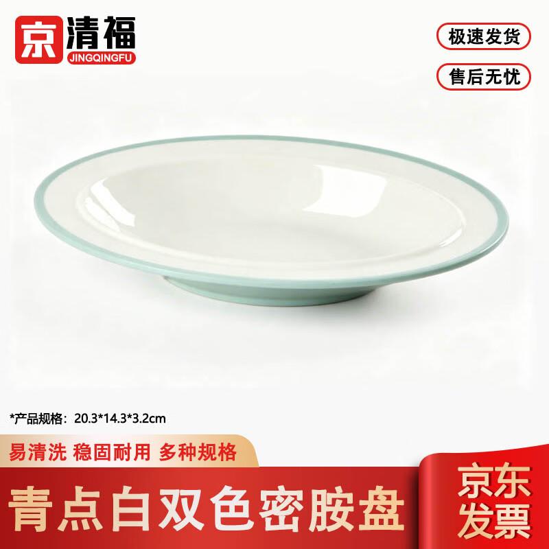 Jingqingfu Commercial Melamine Two-Tone Restaurant Plates