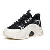 New ANTA Chunky Sneakers Women's Low Top Black/ivory White/floating Cloud Gray 122138887-4