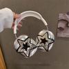Smiley pentagram for apple AirPods max protective case headphone protective case AirPods female