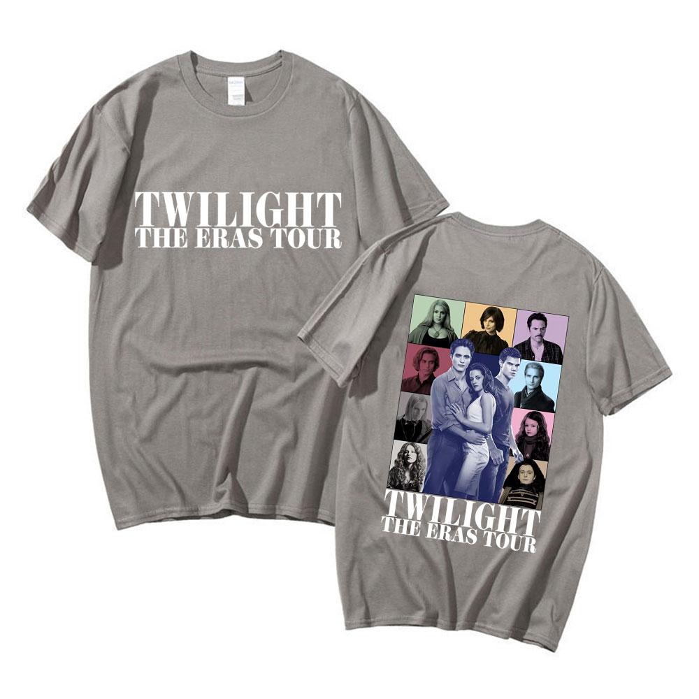Twilight The Eras Saga Tshirt Bella Jakob Edward 2023 New Graphic Tshirts Unisexs Women Vintage Cotton Cozy Short Sleeve T Shirt