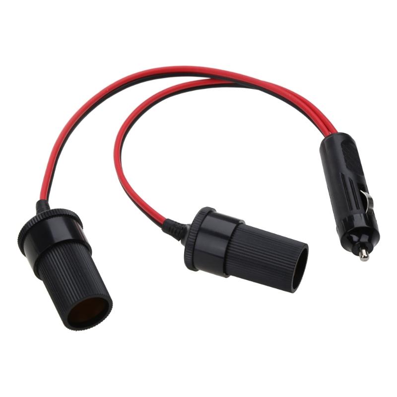 

Car Cigarette Lighter Splitter 1 to 2/3 12V 24V Power Charger Port Adapter Plug Socket 2-Way 3-Way Splitter 11.8in Cable 1