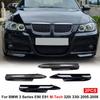 For BMW 3 Series E90 E91 M-Tech 320i 330i 2005-2008 Car Front Bumper Lip Side Splitter Spoiler Kit Fog Lamp Cover