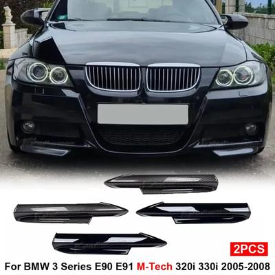 Für BMW 3er E90 E91 M-Tech 320i 330i 2005-2008 Auto Frontstoßstange Lippe Seitenschweller Spoiler Kit Nebelscheinwerferabdeckung