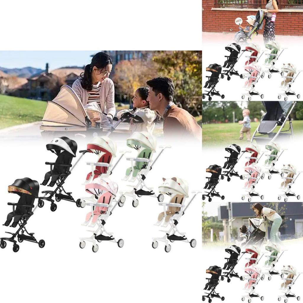 Delightful Baby Stroller With Swivel Seat Feature Lightweight And Compact For Easy Storage