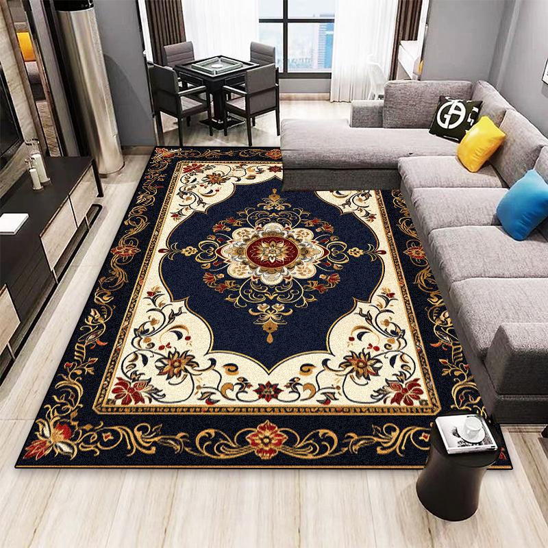 Nordic Persian Style Carpet for Living Room Home Decoration Retro Lounge Rugs Soft Bedroom Carpets Non-slip Bedside Mat Washable