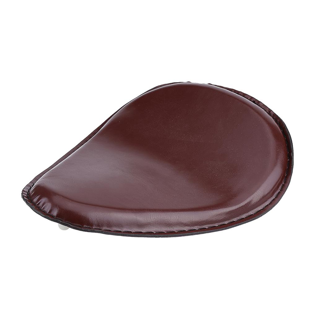 3 Inch Motorcycle Leather Solo Seat W  Mount Spring Bracket for Chopper Bobber Custom