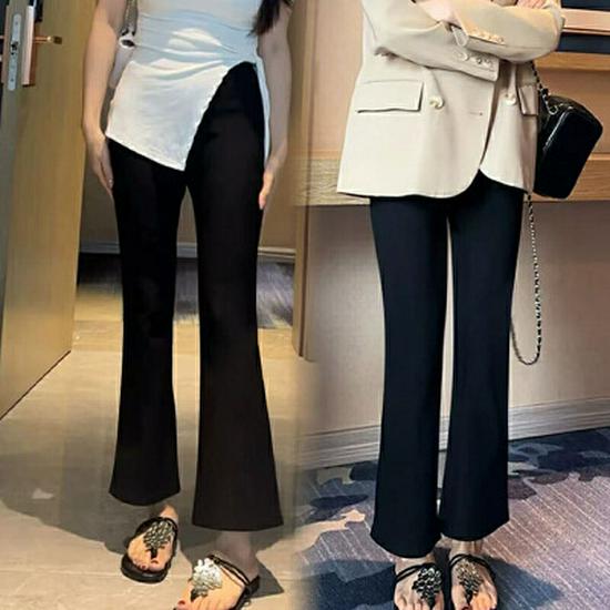 2026 Spring Maternity Slim Fit High Waist Cropped Pants