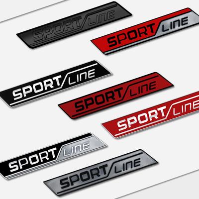 AAABV1 Auto Metal For Sportsline Grille Logo Fabia Rapid Octavia Superb KAMIQ KODIAQ Car Interior Badge Decals Trunk Sticker