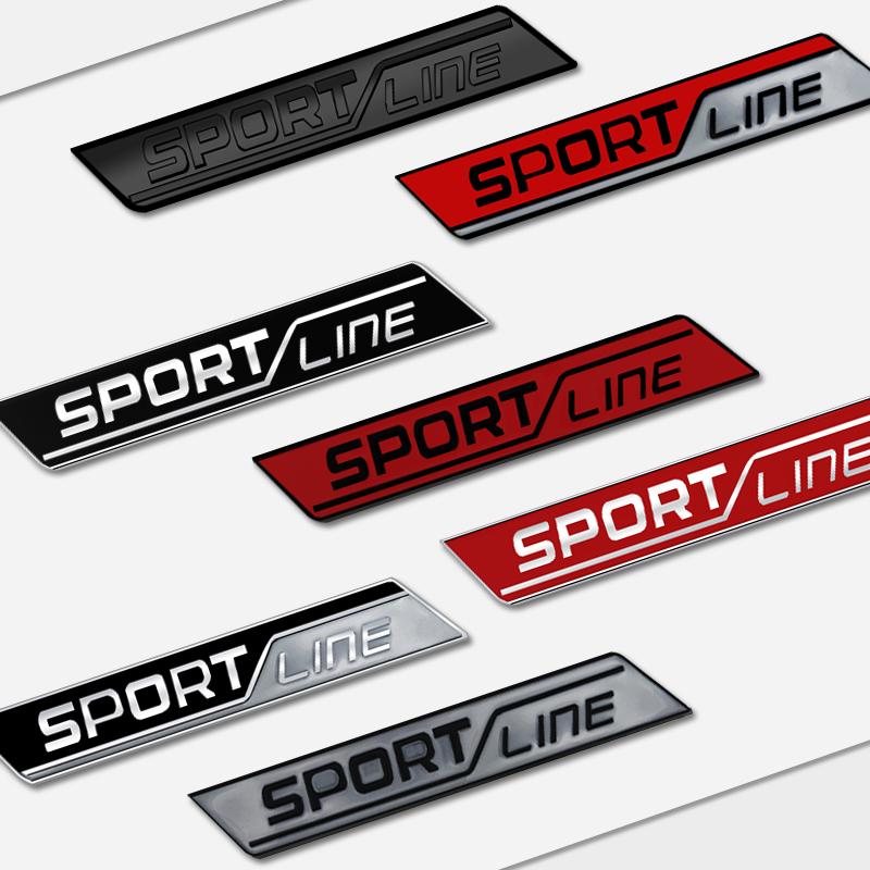 Cycr3 Auto Metal For Skoda Sportsline Grille Logo Fabia Rapid Octavia Superb KAMIQ KODIAQ Car Interior Badge Decals Trunk Sticker