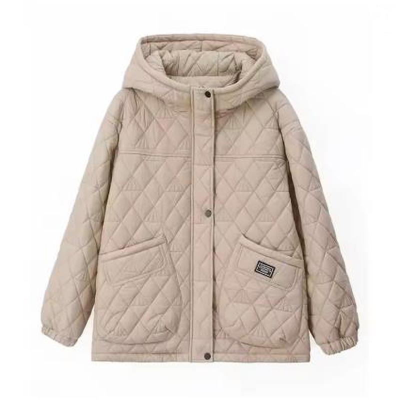 Middle Aged Mother Loose Casual Women's Winter Parka Coat Comfortable Long Sleeve High End Ladies Down Jacket