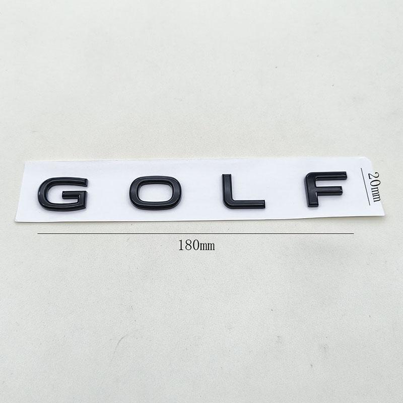 Nuovo Logo 3D ABS Cromato Nero Emblema Golf Lettere Stemma Adesivo Baule Posteriore Auto Per Golf MK7 MK7.5 MK8 Accessori Styling Auto