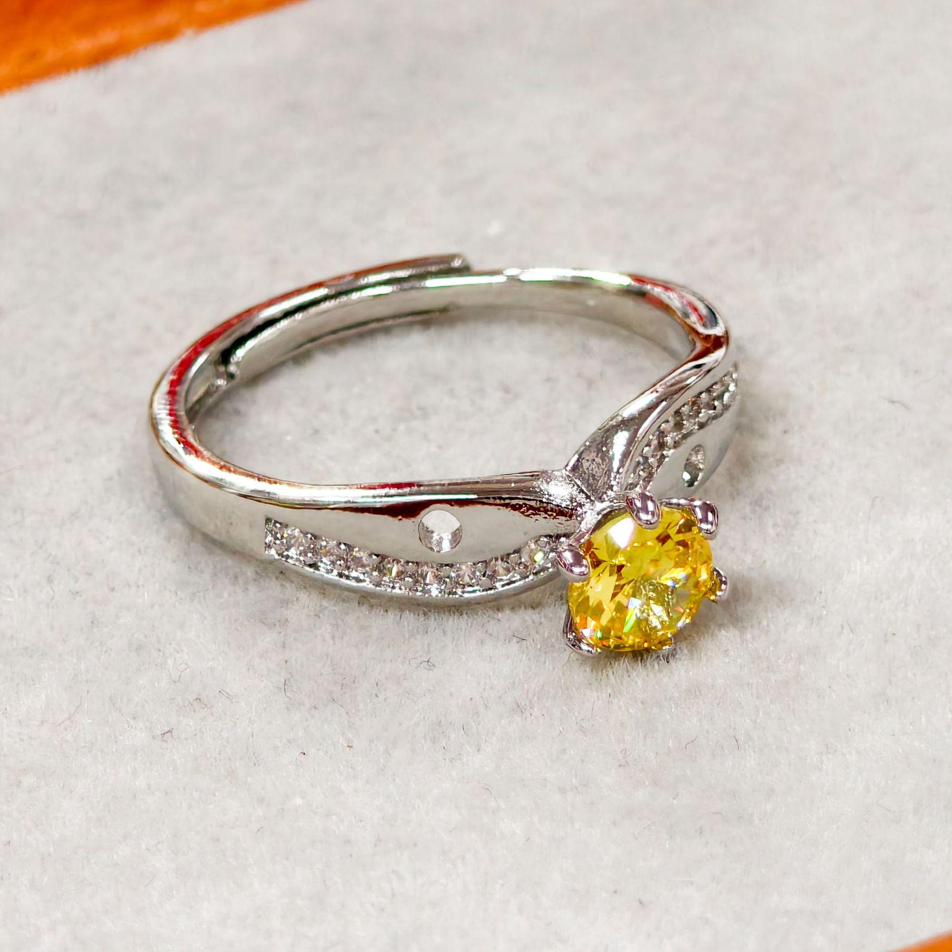 Gesi En Jewelry Luxurious Adjustable Inlaid Color Ring - Popular Bestseller