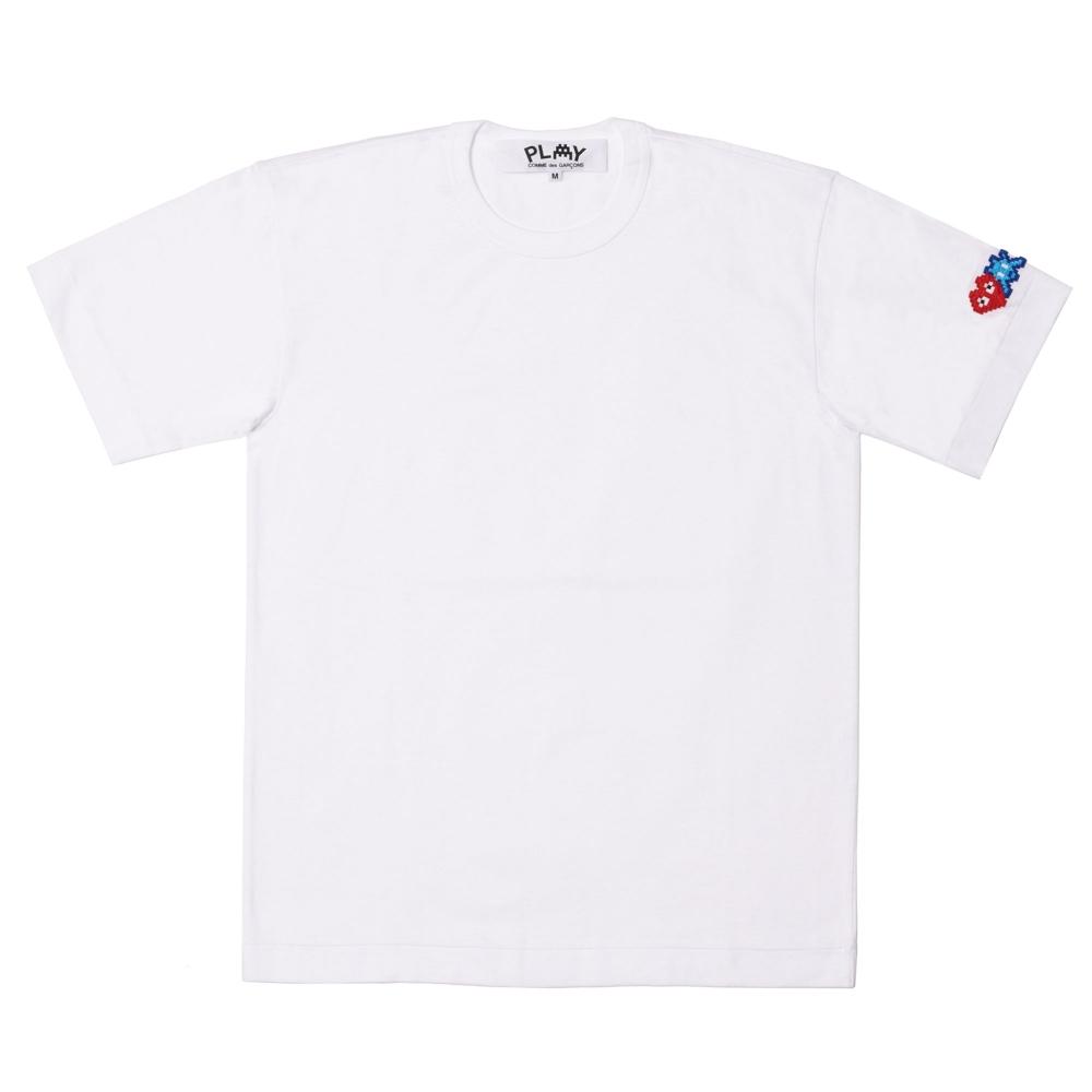 

PLAY CDG Women INVADER S S T Shirt White AZ T327 051 Womens XS