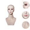 Weiblicher Schaufensterpuppenkopf, Ausstellungsständer, Huthalter, Realistischer Mannequinkopf mit Make-up für