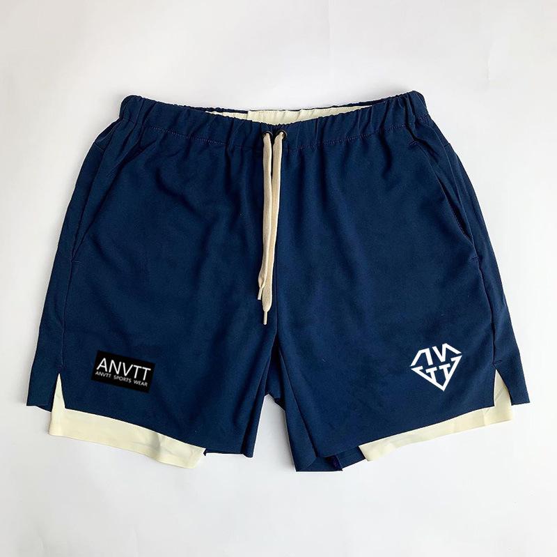 

Тонкая легкая спортивная одежда, двухслойная, высококачественная, для тренировок, фитнеса, тренажерного зала, гибкие мужские спортивные штаны для бега, баскетбольные шорты для мужчин 3XL