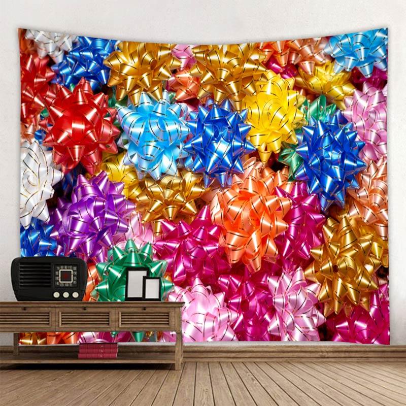Boho Mandala Tapestry Multicolor Floral Wall Hanging Geometric Pattern Tapestries For Home Living Room Bedroom Couch Blanket