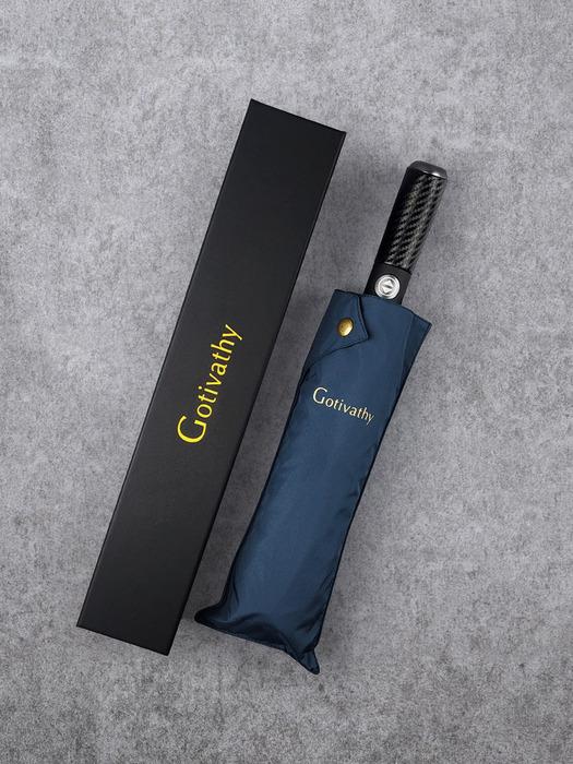 Gotivathy Leatherpoint Luxury Large 3-Stage Automatic Umbrella, Sturdy and Extra Large Folding black