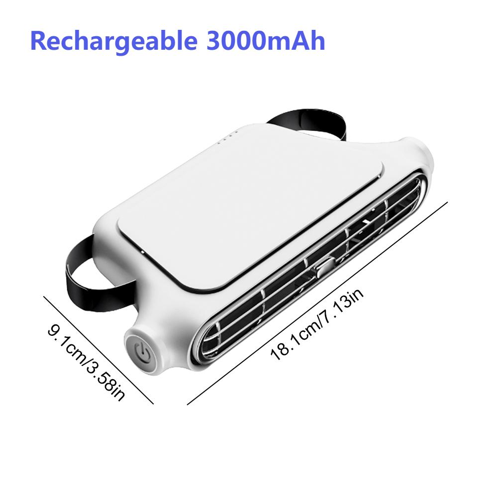 Car Cooling Fan for Backseat 3 Speeds USB/Rechargeable Car Seat Headrest Fan Electric Car Seat Fan for Mini Cars RVs Sedans