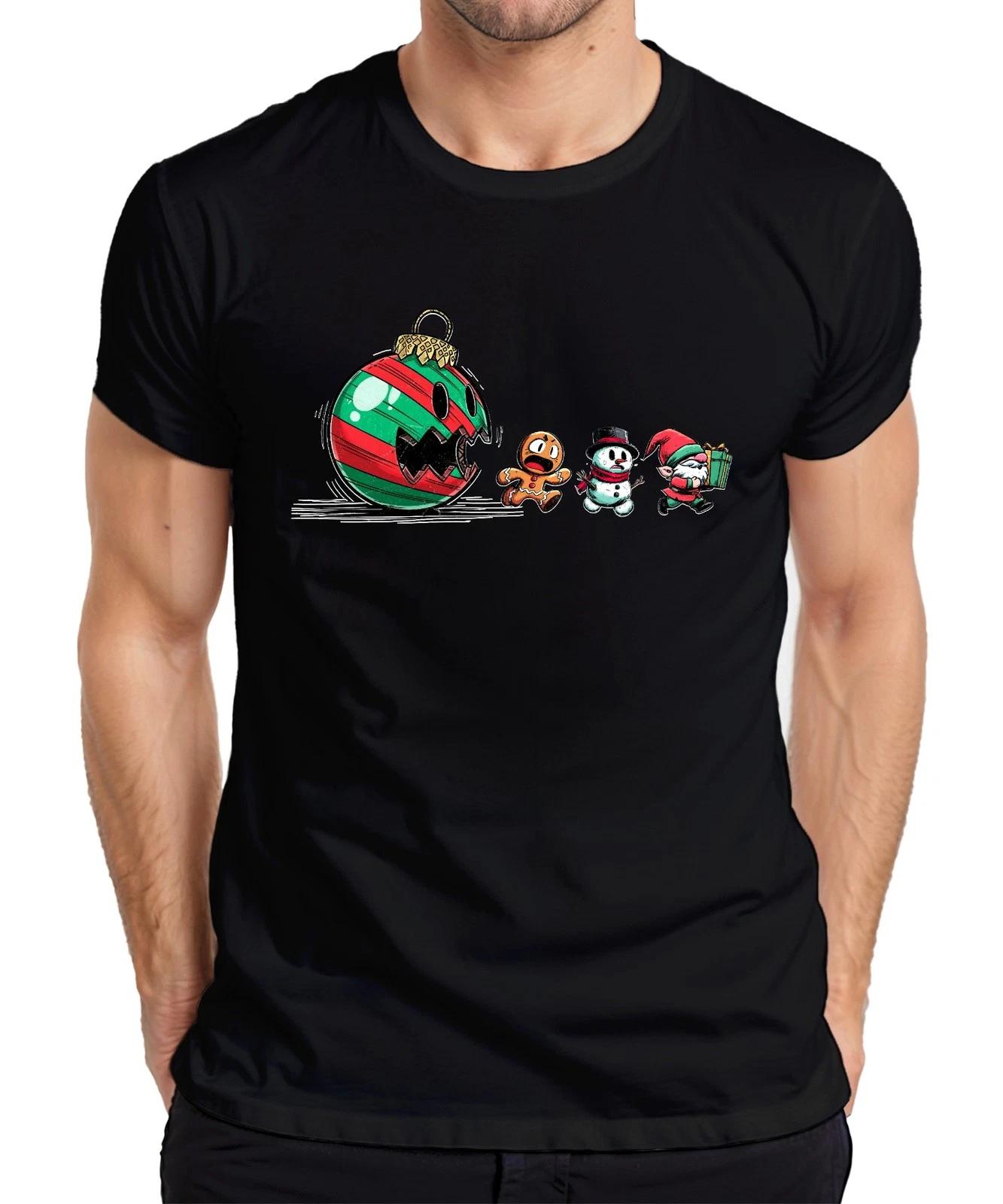 Weihnachtskugel Monster Lebkuchen Schneemann Wichtel lustig Herren T-Shirt S