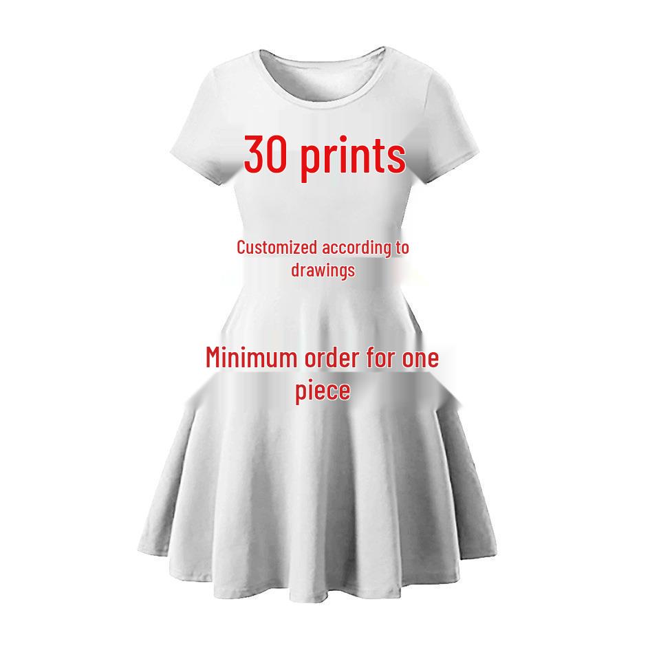 Custom Anime-Themed Girls' Skirts & Dresses from Your Image