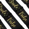 8Pcs    smaid Sash Gold Letters Hypoallergenic Material Wedding   to Be Sash Set for Wedding Parties