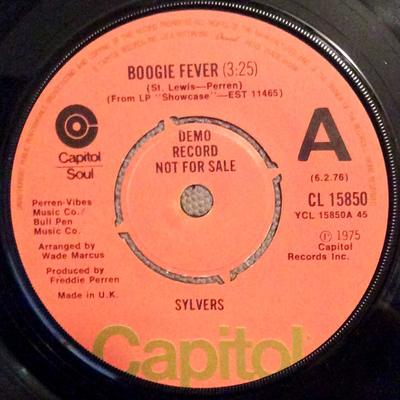 7inch Record SYLVERS - Boogie Fever CL15850PROMO Capitol Records 1975 UK Soul/Funk Used