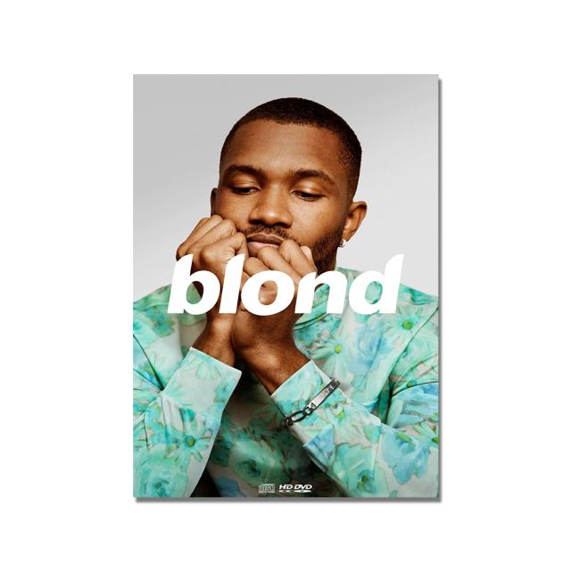Singer Frank Ocean Blonde Boy Band Music Cover Hip Hop Rapper Star Poster Wall Art Painting for Living Room Bar Home Art Decor
