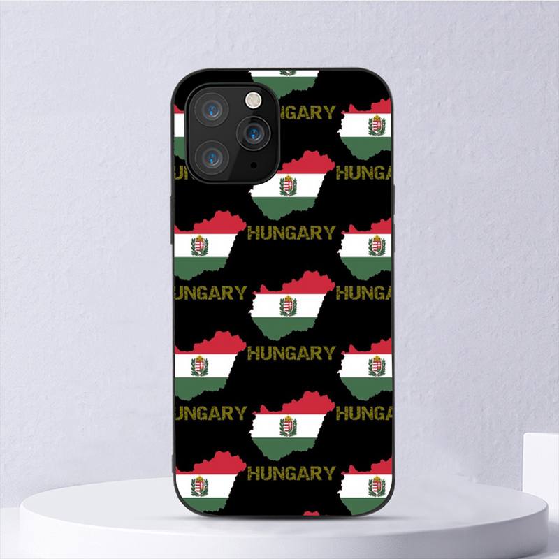 Custodia per telefono con bandiera dell'Ungheria per iPhone 11 12 Mini 13 14 Pro Xs Max X 8 7 6s Plus 5 Se Xr Guscio