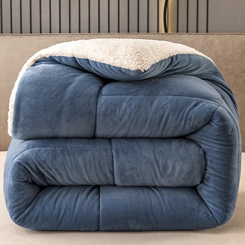 New 1pc High Quality Three-layer Warm Comforter Autumn And Winter Thickened Quilt Warm Quilt Core Heats Up Instantly