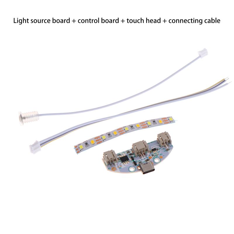 Dc5V Input Light Source Led Light Panel Dimming Controller Change With On/Off Touch Switch Charging Port Type-C