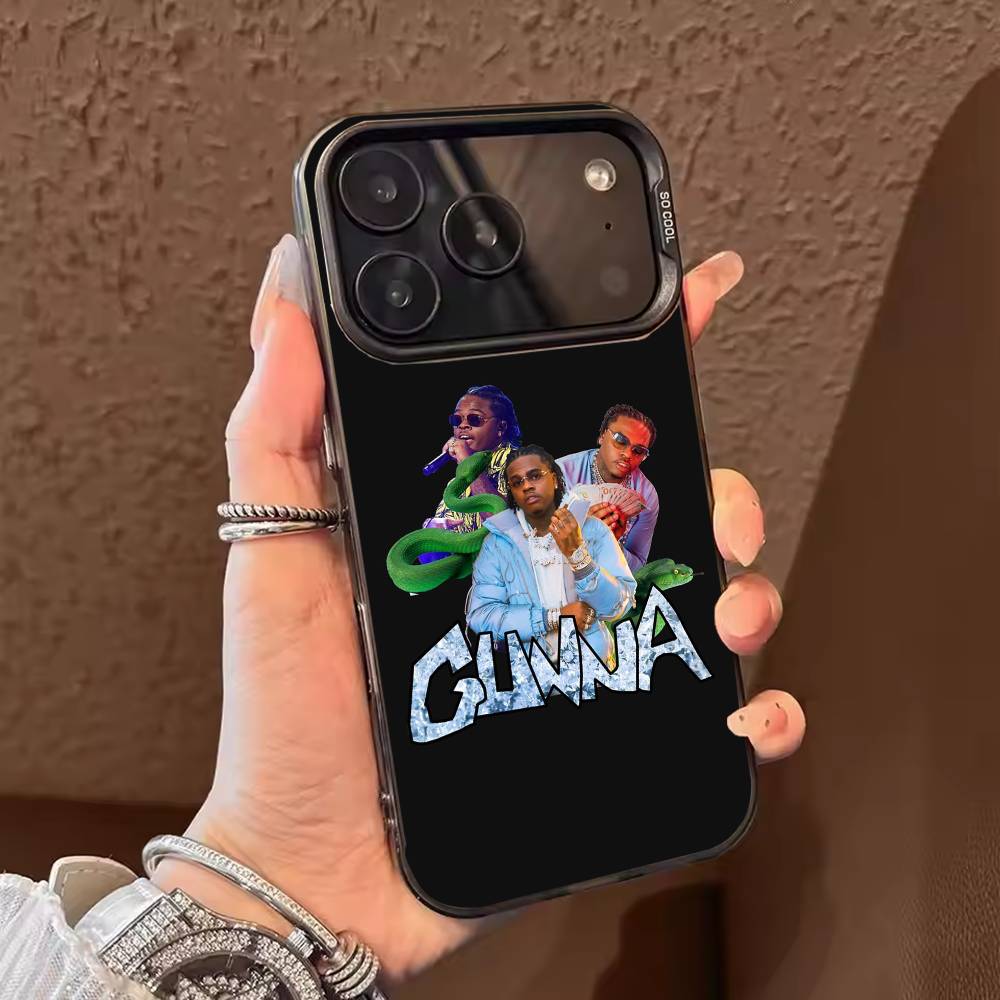 

Rapper Singer G-Gunna album Phone Case For iPhone 17,16,15,14,13,12,11,Pro Max,Plus Candy Silver Cover iPhone16pro