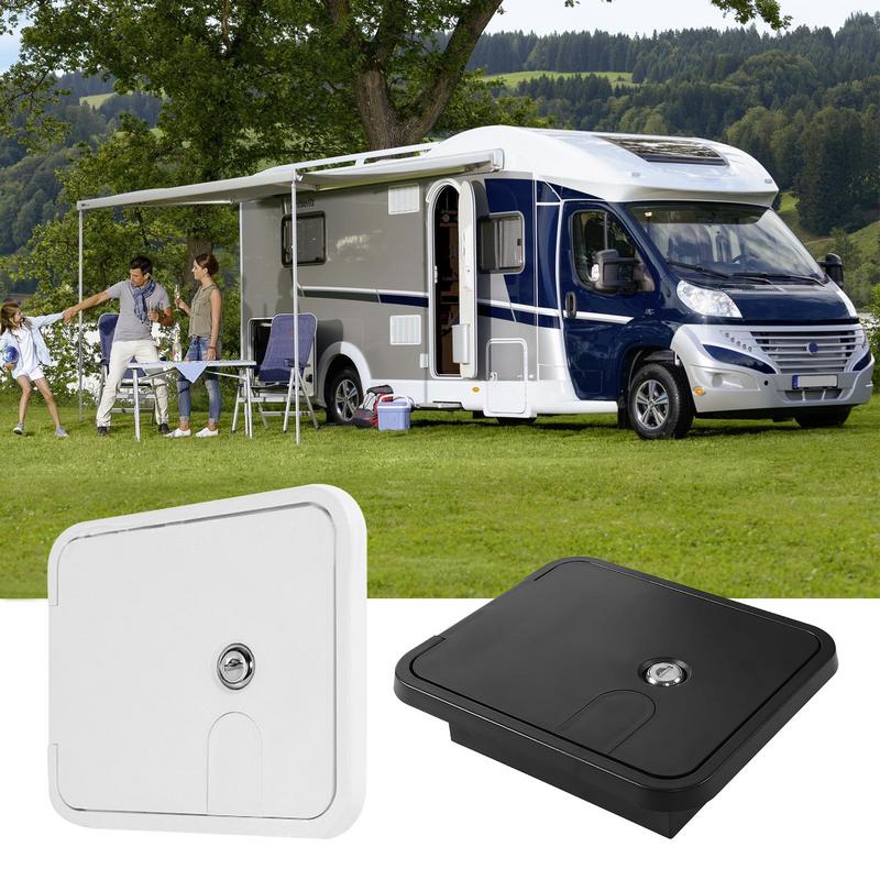 Access Door Panel RV Power Cord Hatch Square Electric Cable Hatch For Boat Marine RV Yacht Motor Home Camper Boat RV Accessories