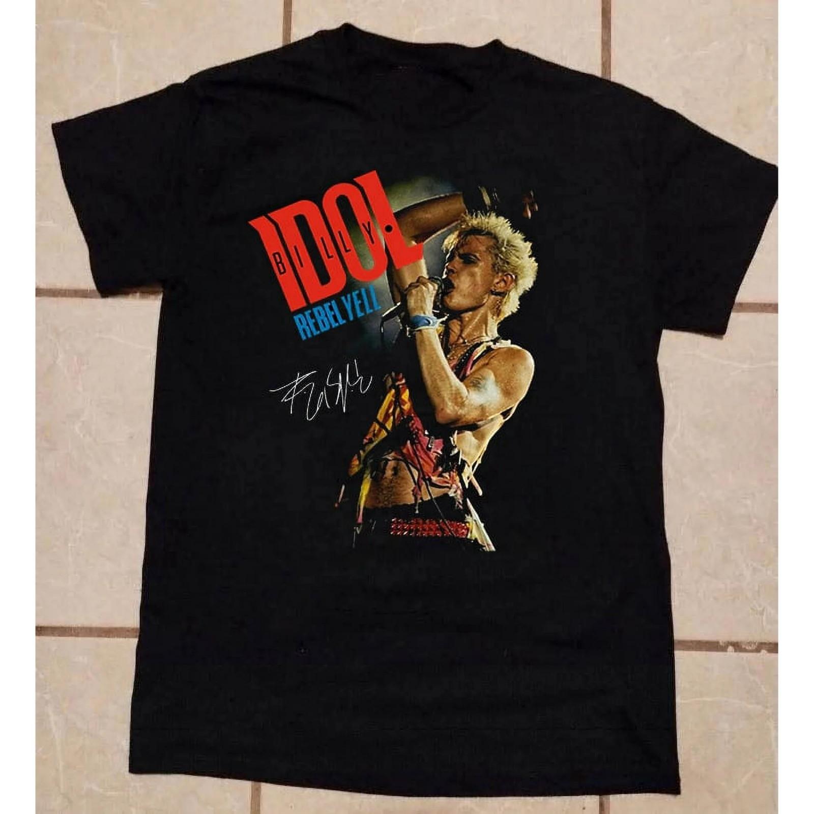 Billy Idol Rebel Yell Perform Unisex T-Shirt Mens Womens Tees Top A313 2XL
