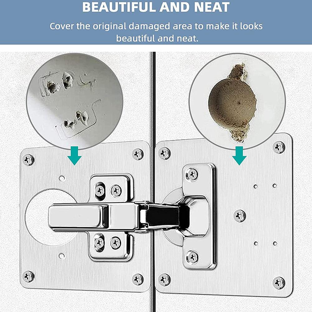 1/2/4 /10Pcs Hinge Repair Plate Cupboard Cabinet Door Hinge Fixing Plate Cabinet Hinges Repair Tool Repair Door Panel Connection