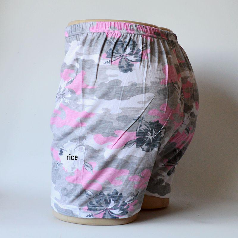 Damen Baumwoll-Boxershorts mit hohem Bund und lockerem Schnitt für mittelalte und ältere Frauen - Übergrößen-Shorts