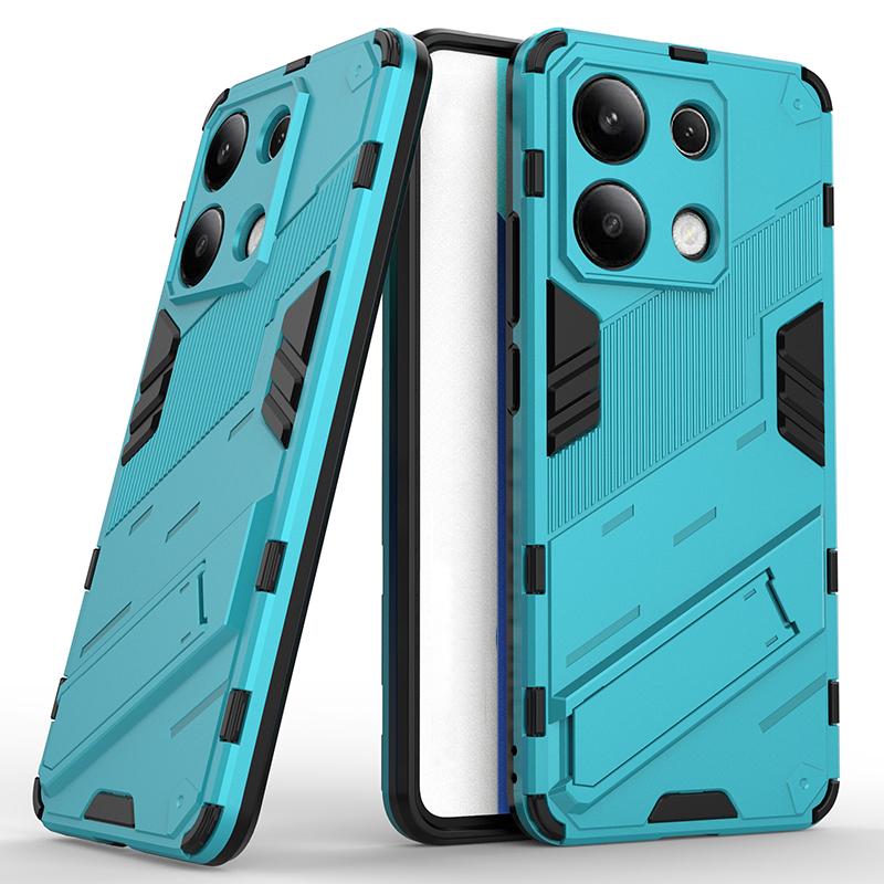 Armored Soft TPU+Hard PC Holder Shockproof Phone Case For Xiaomi 13T 12T 11T Pro Redmi Note 13 13C 12 12C 11 10 S Pro Lite Cover
