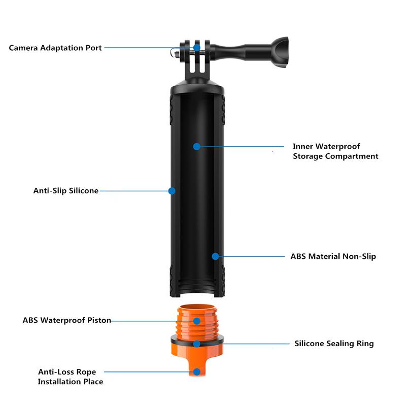 For Gopro 11 10 9 Accessories Waterproof Diving Floating Floaty Case Frame Surfing Foam Float For Go Pro Hero Accessories