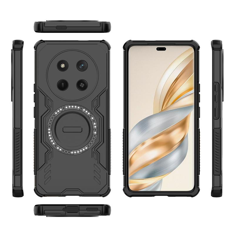 Armor Case For Honor Magic 7 Lite Magnetic Adsorption Wireless Charge Cover Honor Magic7 6 Lite Case For Honor Magic 7 Lite Case