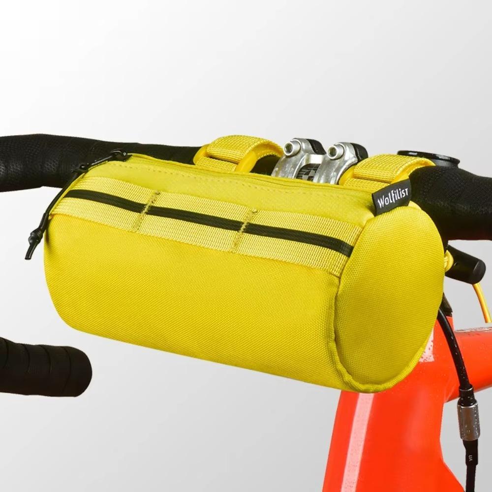 2L Bike Handlebar Bag Reflective Strip Design Large Capacity Bicycle Front Bag Front Mount Waterproof Bicycle Storage Bag