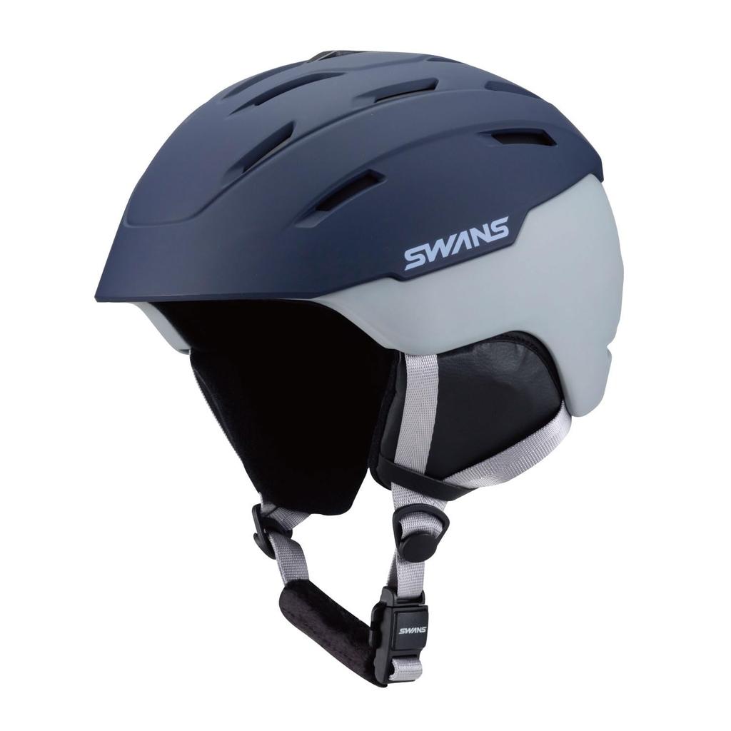 SWANS P2 DNAV Adult Ski and Snowboard Dark Size M and Hybrid Lightweight HSF-231 Helmet, Navy, (53cm-58cm), Men's Women's, Construction,