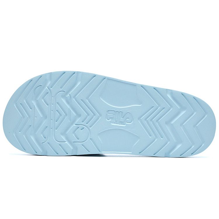 Fila Drifter Comfortable Versatile Leather Patch Slide Sandals Women Sandals Grass-Blue F12W226504FOM