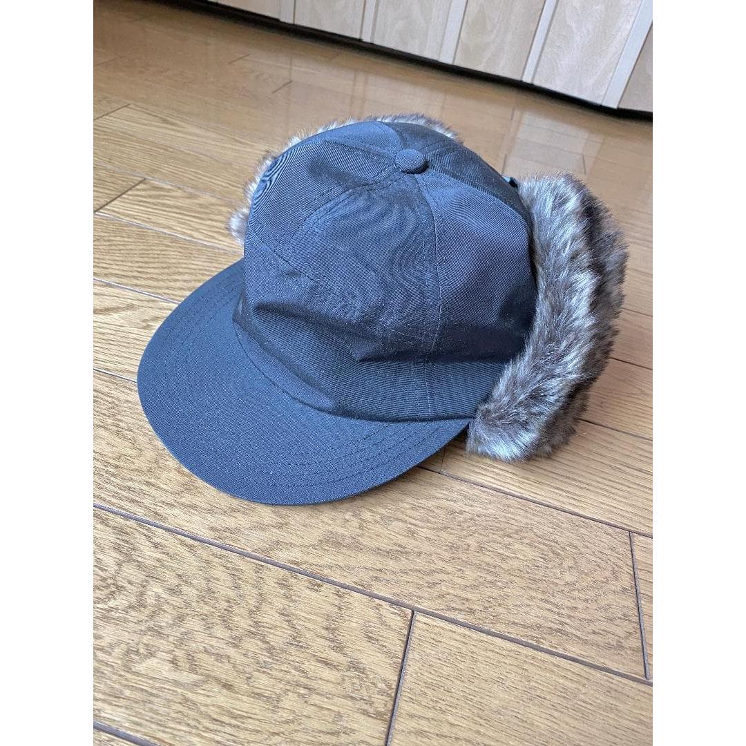 Used BEAMS HEART Flight cap with fur [unused]