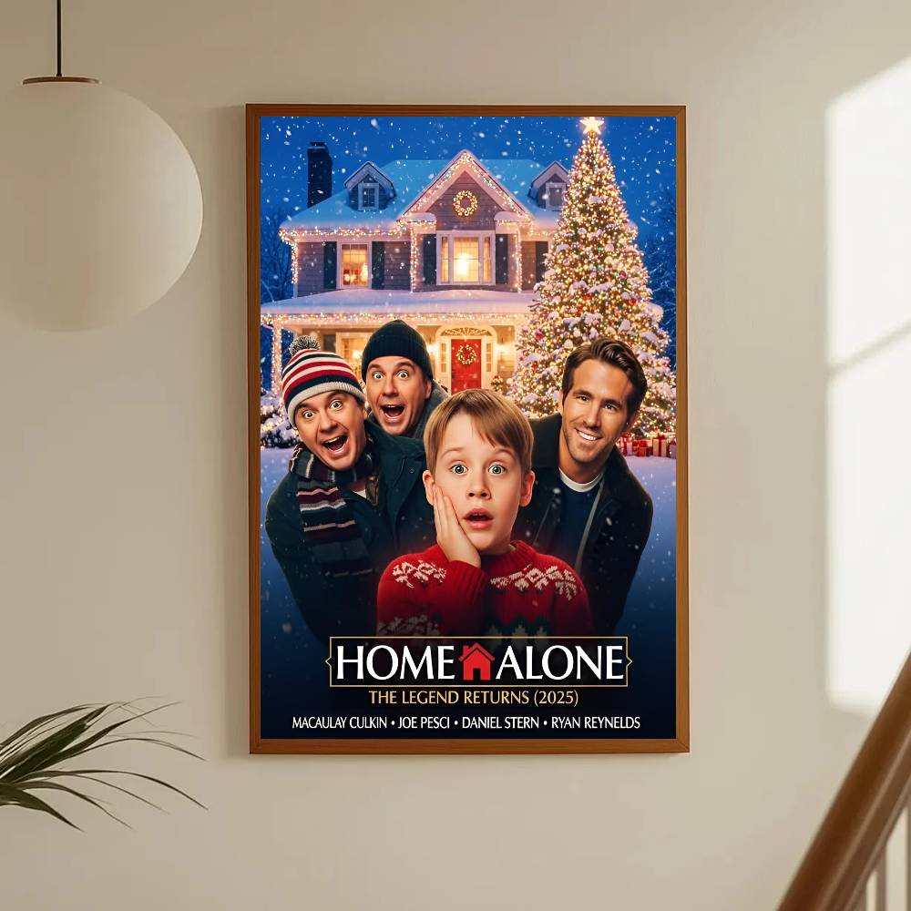 1pc Home Alone Poster Sticker Print Waterproof Wall Art For Living Room Bedroom Home Decor