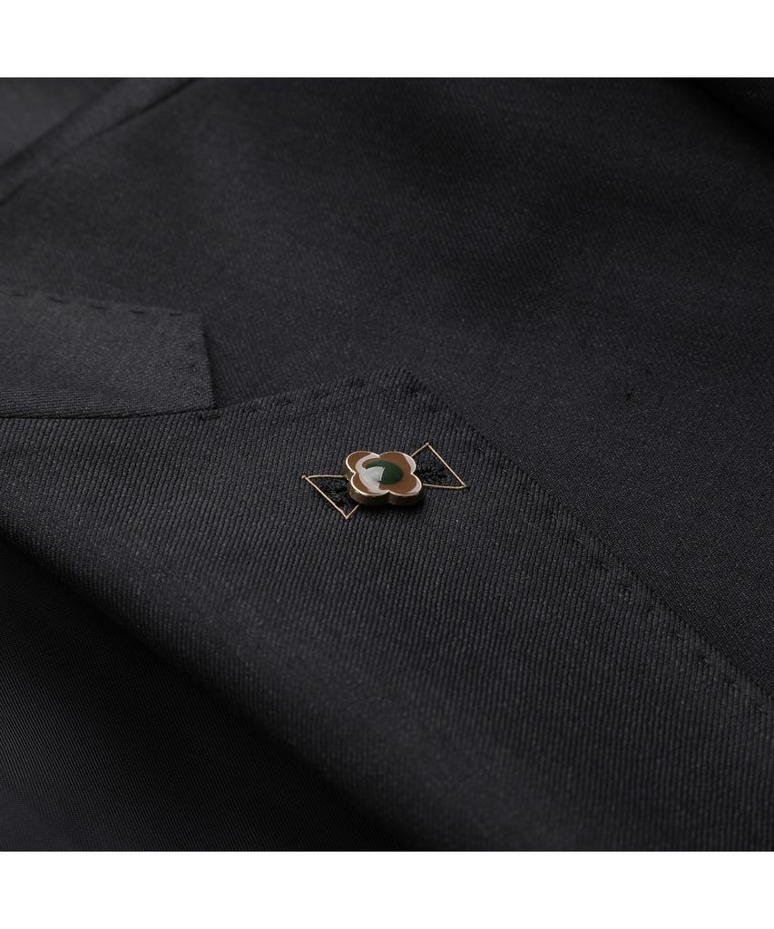 BRENTWOOD [Selection] 100% Wool Classic Suit Jacket - Dark Grey Brfba26523Gyd