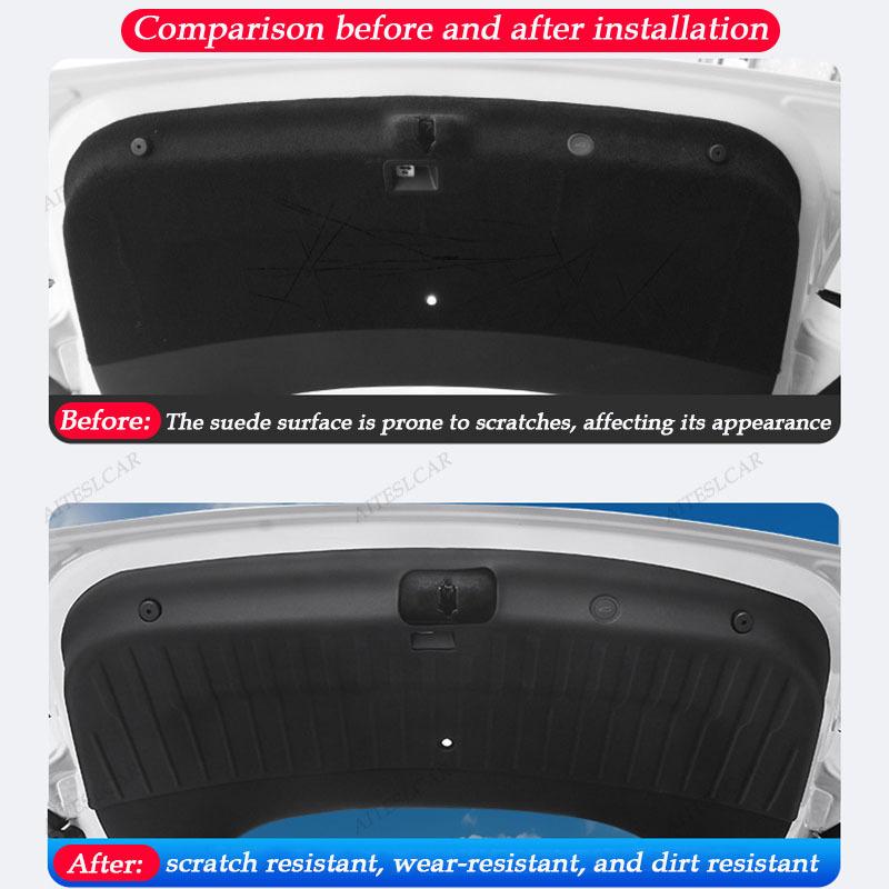 For Tesla Model YL 2025 2026 All-inclusive Rear Trunk Door Anti-dirt Mat TPE Trunk Tailgate Protection Pad Car Accessories