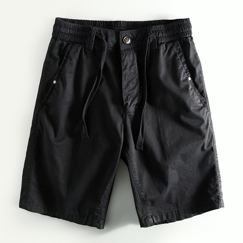 Export Cut Label Big Brand OEM Goods Original Order Export Fashion Multi-Pocket Workwear Shorts Summer Menswear Fifth Pants Middle Pants Black eur38