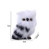 Furry Bird Garden Decor Photo Prop Owl Plush Toys Artificial Owl Owl Ornament Lifelike Animal Owl