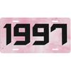 Galaxy Blessed Front License Plate for Women Car Vanity Plates Decorative Aluminum Metal Cute Novelty License Plate Cover for Men 6x12 Inch (4 Holes)
