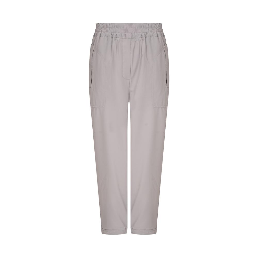 OLIVIA HASSLER Elastic Waist Baggy Fit Summer Pants_Ohdmpt704